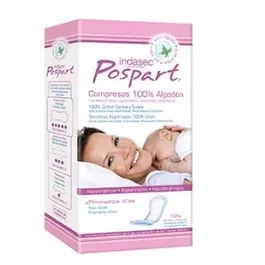 INDASEC COMPRESA HIG INDASEC ALG POST PARTO PRI DIAS 12un