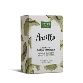 Luxana Phyto Nature Savon à l'Argile Vert - Nettoyant Exfoliant et Dépuratif pour Visage et Corps - 120 g