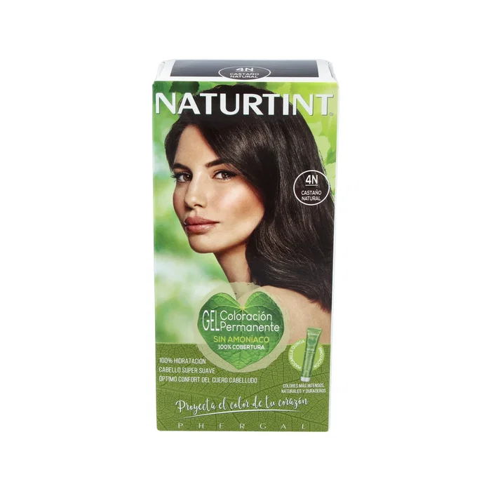 Naturtint 4N Châtain Naturel, Coloration Permanente Sans Ammoniac, 60ml Naturtint 4N Châtain Naturel, Coloration Permanente Sans Ammoniac, 60ml
