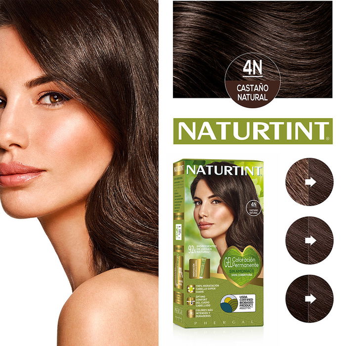 Naturtint Coloration sans ammoniaque Châtain Naturel #4N 170 ml