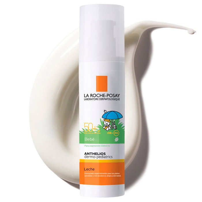 La Roche Posay Lotion Solaire Bébé ANTHELIOS DERMO-PEDIATRICS SPF 50+ 50ml - Haute Protection, Résistant à l'Eau, Sans Parfum