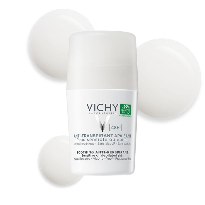 Vichy Déodorant Anti-transpirant 48h Peaux Sensibles Roll-on 50 ml