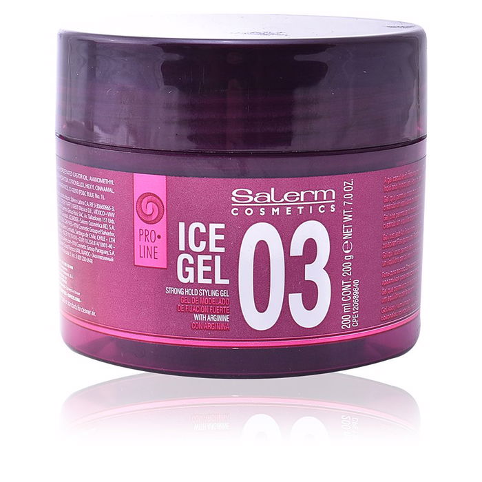 Salerm Gel Coiffant ICE GEL 03 Strong Hold 200 ml Salerm Gel Coiffant ICE GEL 03 Strong Hold 200 ml