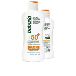 Babaria Lait Solaire Sensible SPF50+ Coffret 2 Pièces (Lait Protecteur 200 ml + Après-soleil 100 ml)