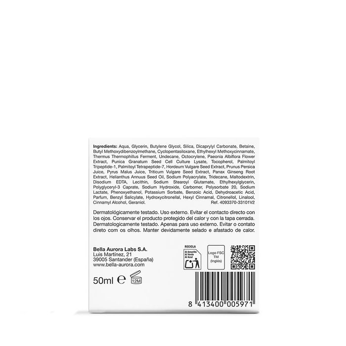 Bella Aurora SPLENDOR 40 Crème Multi-Perfection SPF20 50 ml Peaux Mixtes à Grasses Jour Anti-Âge