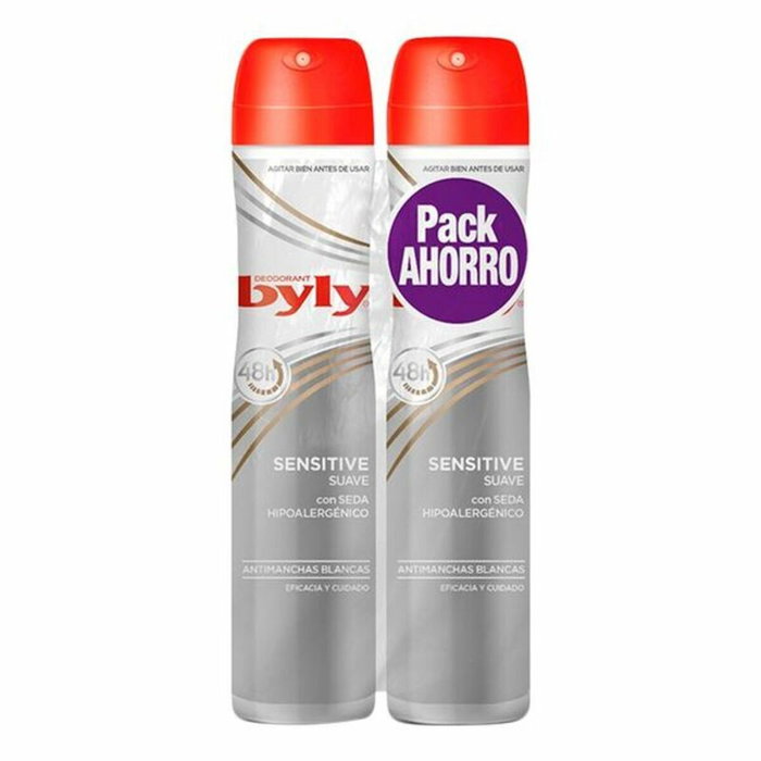 Byly Sensitive Déodorant Spray Lot de 2 x 200 ml Byly Sensitive Déodorant Spray Lot de 2 x 200 ml