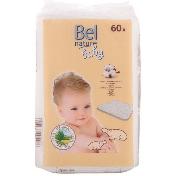 Bel Nature Maxi Disques Bébé Coton 100% Organique 60 pcs Bel Nature Maxi Disques Bébé Coton 100% Organique 60 pcs