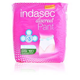 Indasec Pantalon Discret Taille Moyenne Lot de 10 Unités