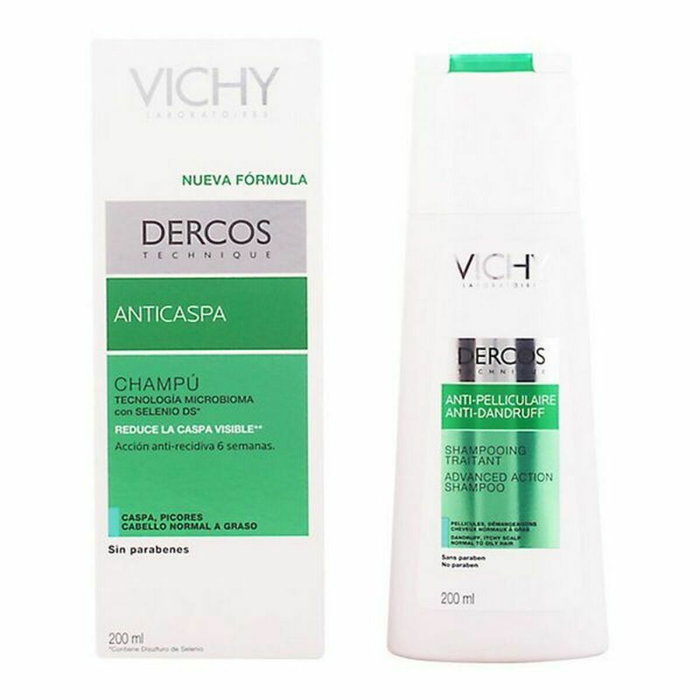 Vichy Dercos Shampooing Antipelliculaire Cheveux Gras 200 ml