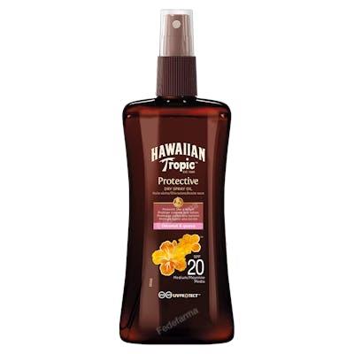 Hawaiian Tropic COCONUT & GUAVA Huile Sèche SPF20 Spray 200 ml