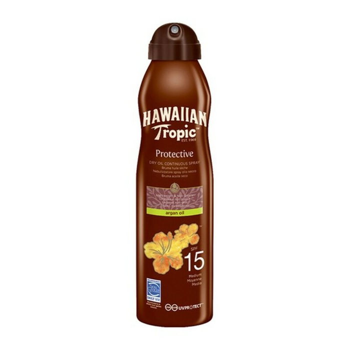 Hawaiian Tropic Brume d'Huile d'Argan SPF15 Spray 177 ml