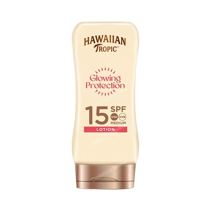 HAWAIIAN TROPIC Lotion Glowing Protection SPF15 180 ml - Crème solaire teintée hydratante