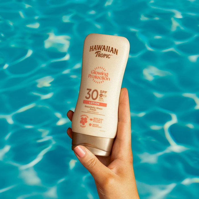 Hawaiian Tropic Glowing Protection Lotion Solaire Satin SPF 30, 180 ml