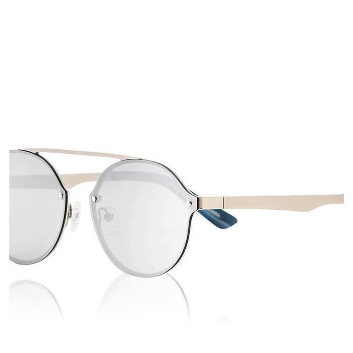 Paltons Lunettes Lanai 3403 Grises Polarisées Argentées Acétate Filtre UV 3N Verres Gris Monture Grise Unisexe