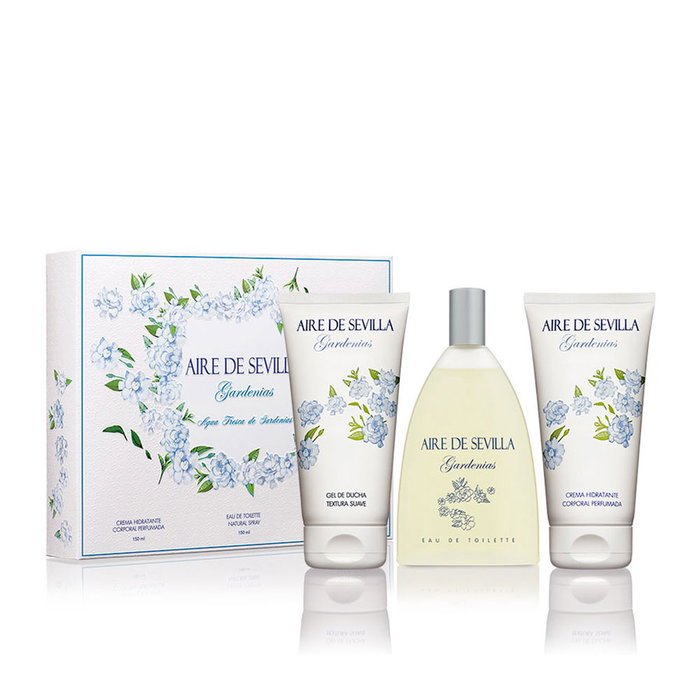 Aire Sevilla Eau de Toilette Gardenia Femme Lot de 3 pz - Fragrance Florale Féminine et Élégante Aire Sevilla Eau de Toilette Gardenia Femme Lot de 3 pz - Fragrance Florale Féminine et Élégante