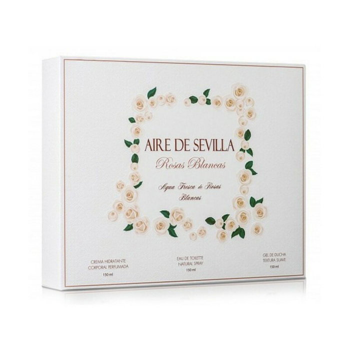 Aire Sevilla Eau de Toilette Rosas Blancas Femme, Pack de 3 Aire Sevilla Eau de Toilette Rosas Blancas Femme, Pack de 3