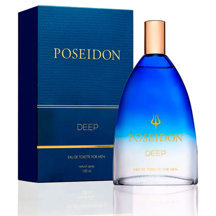 Poseidon Eau de Toilette Vaporisateur POSEIDON DEEP MEN Aromatique Boisée Épicée pour Homme 150 ml