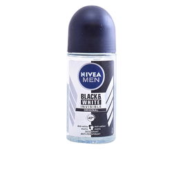 Nivea Déodorant Roll-on Homme Invisible Noir & Blanc 50 ml Protection Prolongée