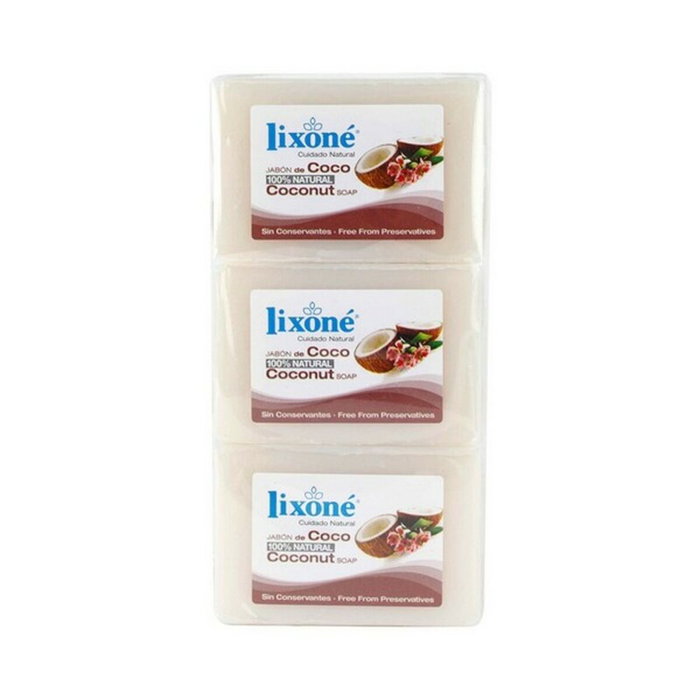 Lixone Savon COCO 100% naturel 3 x 125 g Lixone Savon COCO 100% naturel 3 x 125 g