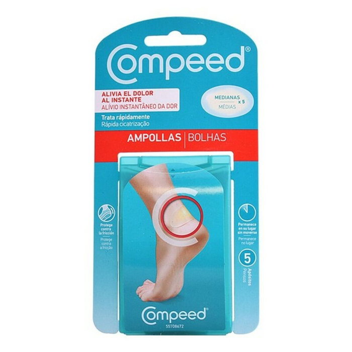 Compeed Pansements pour ampoules taille moyenne, 5 unités