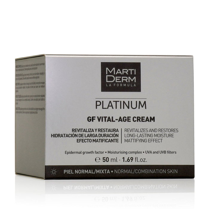 Crème de jour hydratante Martiderm Platinum Gf Vital Age 50 ml
