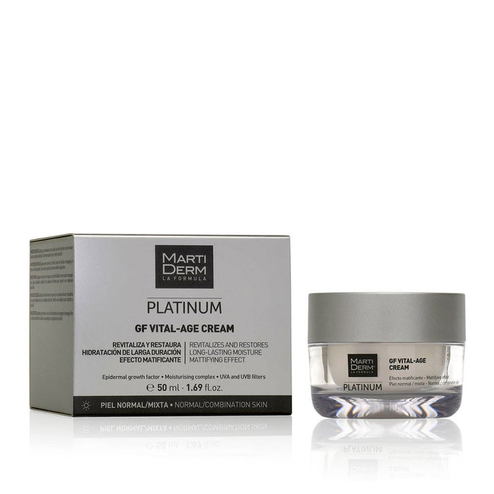 Crème de jour hydratante Martiderm Platinum Gf Vital Age 50 ml