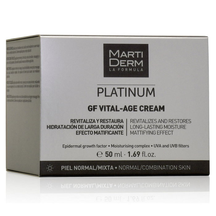 Crème de jour hydratante Martiderm Platinum Gf Vital Age 50 ml