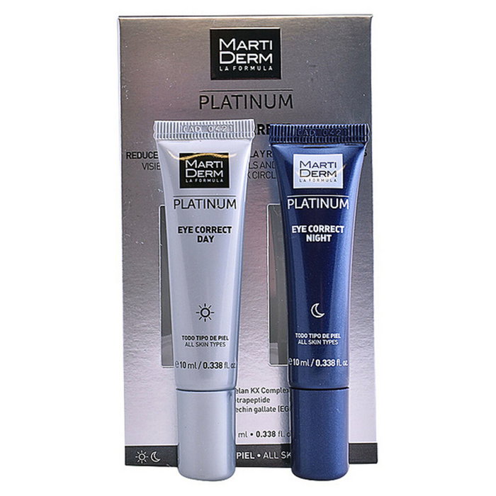 Martiderm Platinum Eye Correct Jour et Nuit - Pack de 2 x 10 ml Martiderm Platinum Eye Correct Jour et Nuit - Pack de 2 x 10 ml