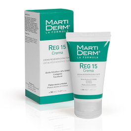 Martiderm Pro-Reg 15 Crème Régénérante Nuit 50 ml - Soin Réparateur Intensif avec Acide Glycolique 15%