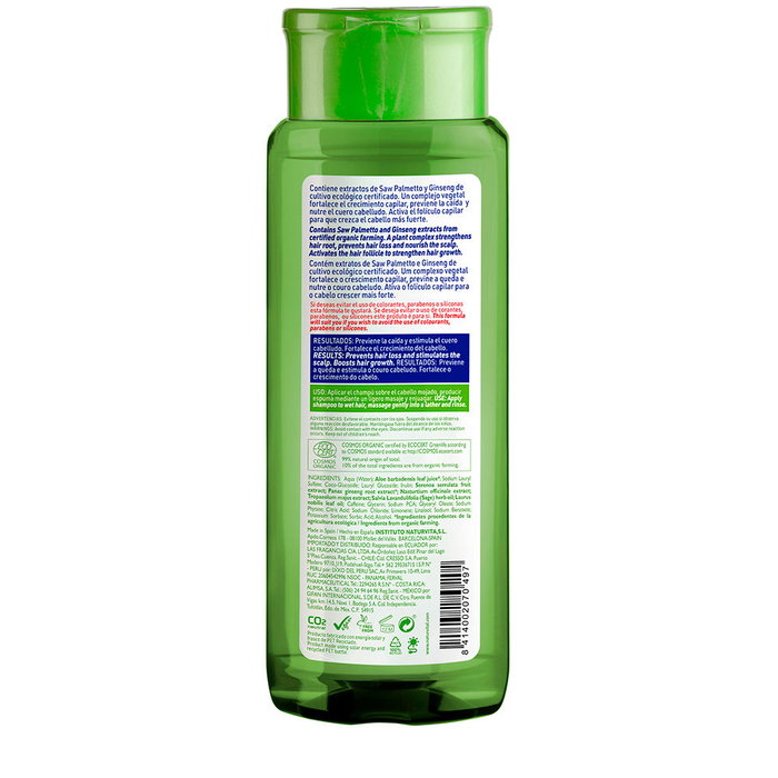 Natur Vital Shampooing Anti-Chute BIO ECOCERT - Fortifie et Favorise la Pousse - 300 ml