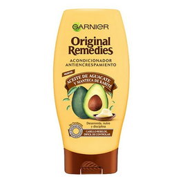 Garnier Original Remedies Après-shampooing Avocat et Karité pour Cheveux Rebelles et Frisottis, 250 ml