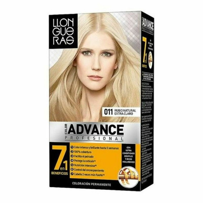 Teinture permanente Color Advance Llongueras 8410436257220 Blond Naturel Extra Clair Teinture permanente Color Advance Llongueras 8410436257220 Blond Naturel Extra Clair