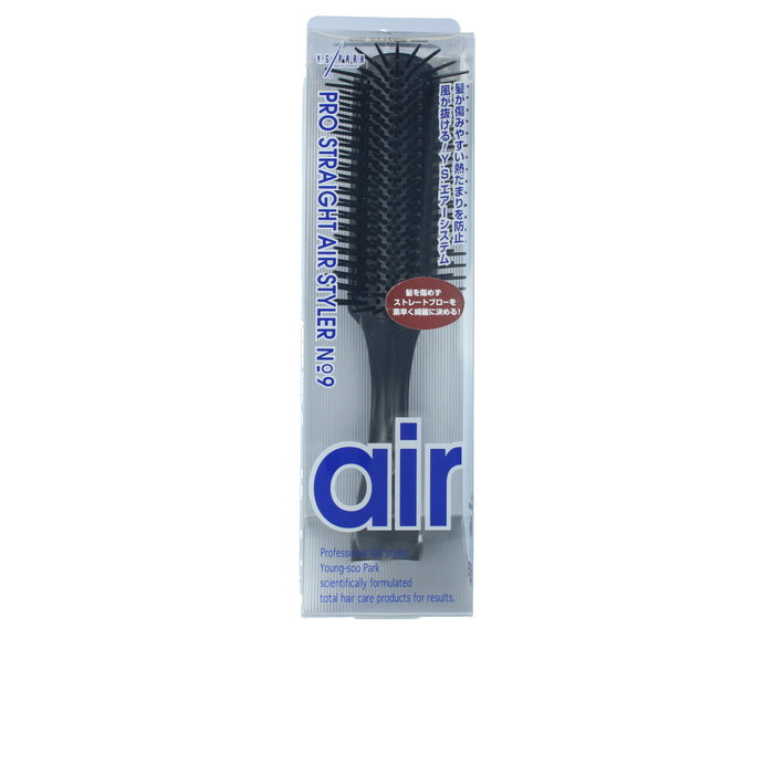 Y.S. Park Brosse Volumisante Ionique et Antibactérienne T09 Noir - Outil Professionnel pour Coiffeurs