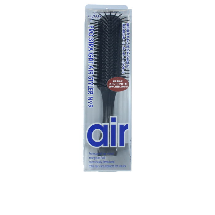 Y.S. Park Brosse Volumisante Ionique et Antibactérienne T09 Noir - Outil Professionnel pour Coiffeurs