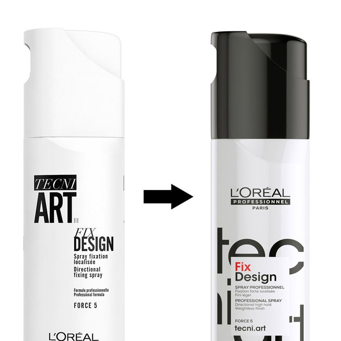 L'Oréal Professionnel Paris Tecni Art Fix Design - Spray fixateur ultra-puissant niveau 5, 200 ml - Tenue renforcée pour coiffures complexes, protection UV