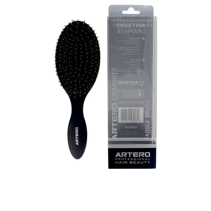 Artero Brosse de Coiffure Ovale Graphite Poils Mixtes Nylon et Sanglier Anti-Statique 1 unité