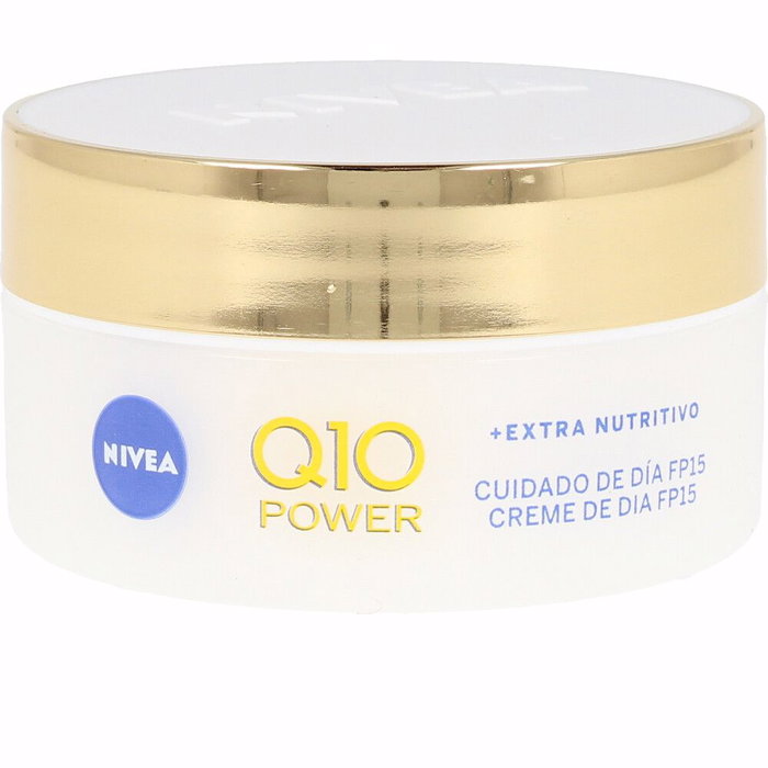 Nivea Crème Anti-rides Q10+ Power Extra Nourrissante SPF15 pour Peaux Sèches à Très Sèches 50 ml Nivea Crème Anti-rides Q10+ Power Extra Nourrissante SPF15 pour Peaux Sèches à Très Sèches 50 ml