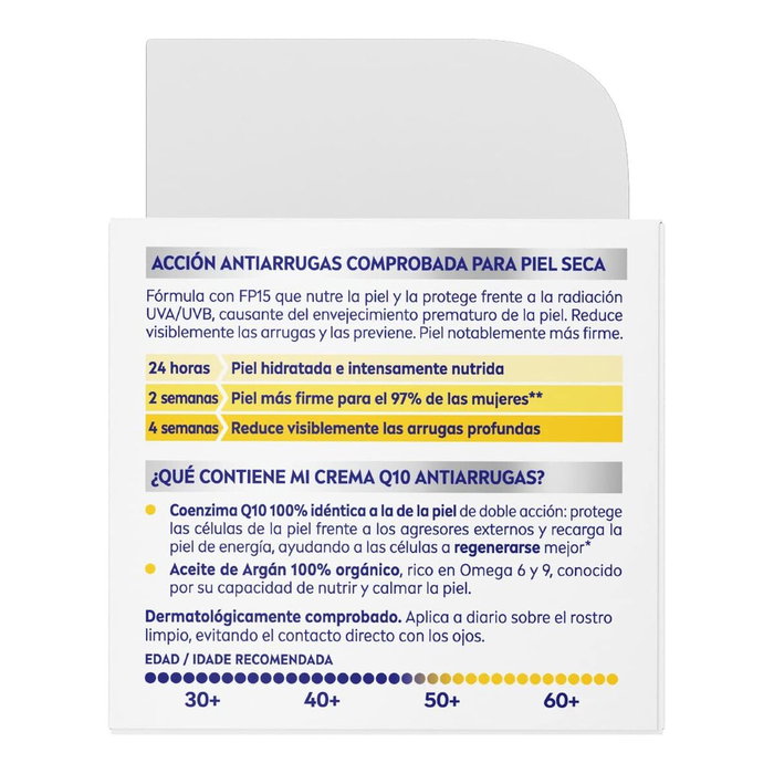 Crème antirides Nivea Q10+ Spf 15 50 ml