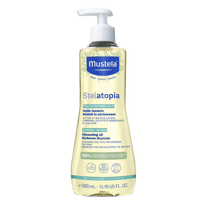 Mustela Stelatopia Huile de bain et douche 500 ml
