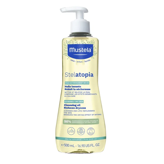 Mustela Stelatopia Huile de bain et douche 500 ml