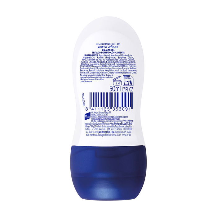 Lactovit Déodorant Roll-on Extra Efficace 48h Sans Alcool - 50 ml