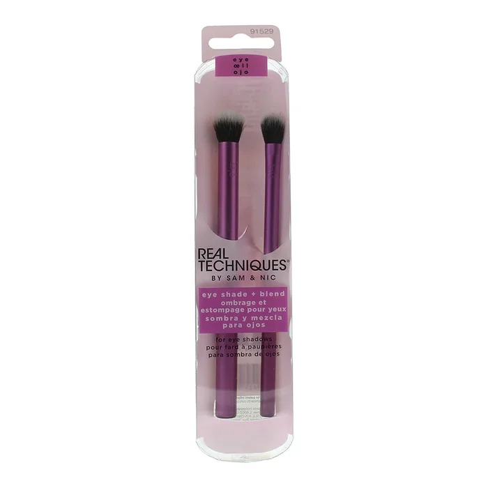 Real Techniques EYE SHADE + BLEND Duo de 2 pinceaux