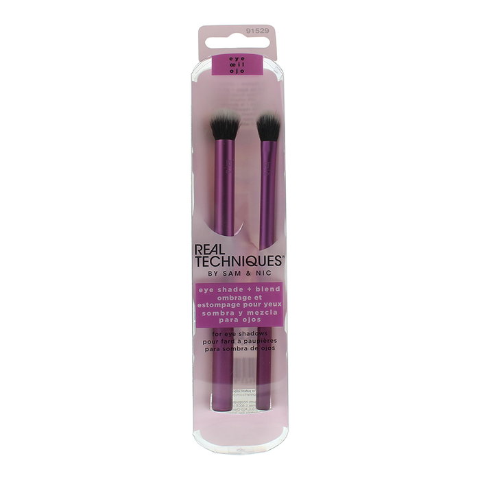 Real Techniques EYE SHADE + BLEND Duo de 2 pinceaux
