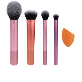 Real Techniques MAKEUP MUST HAVES Kit de Pinceaux et Éponge de Maquillage, 5 Pièces