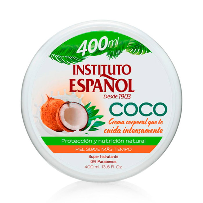 Instituto Español Crème Corporelle Super Hydratante au Coco 400 ml