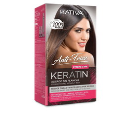 Kativa Kératine Anti-Frisottis Lissage Brésilien Sans Repassage Soin Extrême 30 Jours 3 Unités