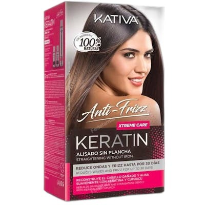 Kativa Kératine Anti-Frisottis Lissage Brésilien Sans Repassage Xtrem Care (3 unités)