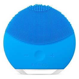 Foreo Luna Mini 2 - Brosse de Nettoyage Facial à Brosses en Silicone - Rechargeable via USB - Couleur Aquamarine