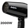 BaByliss Travel Dry 2000 5344E - Sèche-cheveux 2000W compact, léger avec poignée pliable, concentrateur, bi-voltage