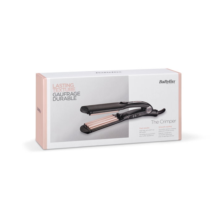 Babyliss 2165CE The Crimper Fer à Gaufrer 35 mm Noir et Rose Babyliss 2165CE The Crimper Fer à Gaufrer 35 mm Noir et Rose